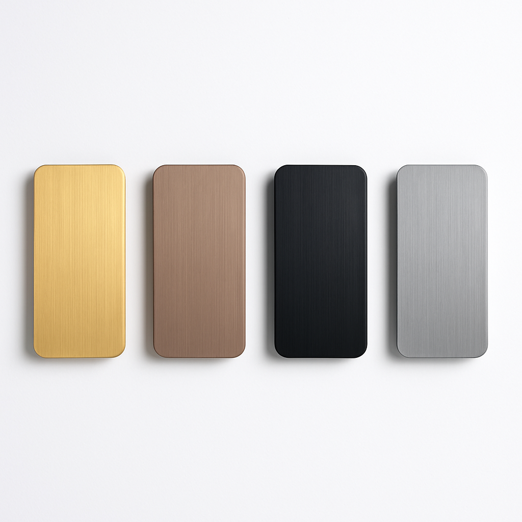 Modern wall sconce in brushed aluminium for interior lighting - view 5