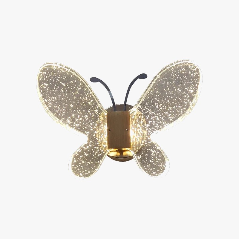 Wall sconce butterfly in modern crystal for interior decoration - view 6