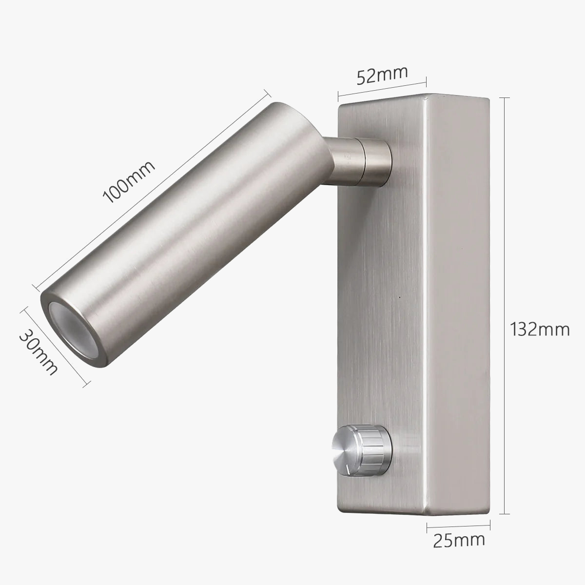 Variable intensity swivel wall sconce for vintage lighting - view 5