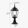 Outdoor solar led wall sconce for garden and courtyard