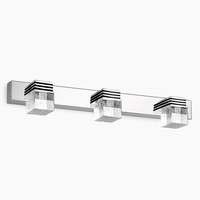 Tableware and LED chrome mirror and crystal