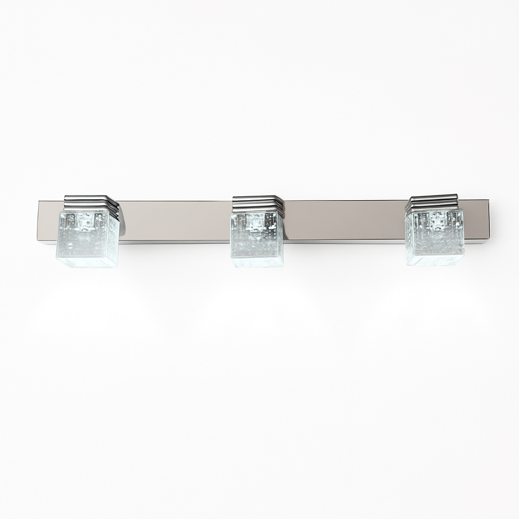Tableware and LED chrome mirror and crystal - view 3