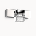 Tableware and LED chrome mirror and crystal - 1 lampes - 14cm - 3W / Chaude