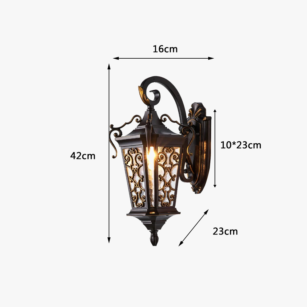 Super bright outdoor wall sconces for garden and balcony