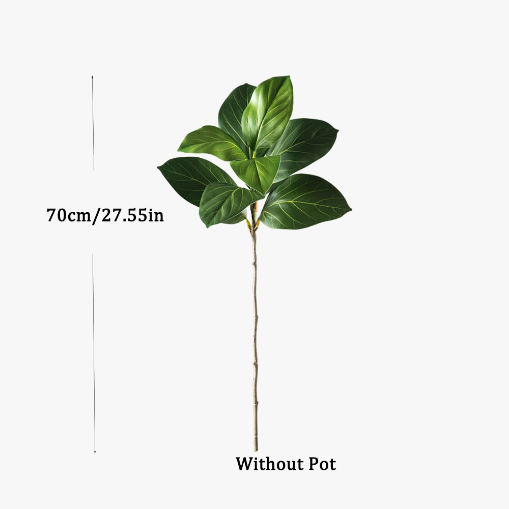 Artificial ficus plastic tree for tropical decoration - view 9