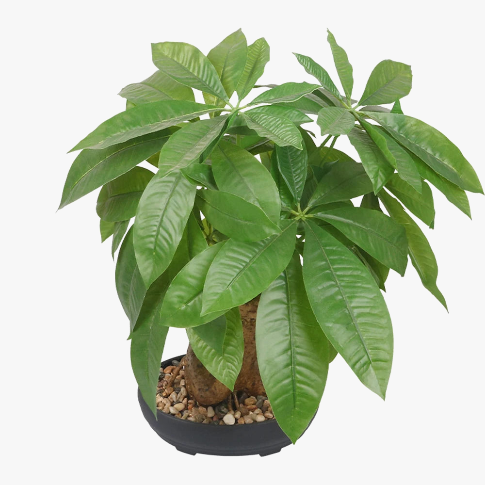 Artificial tree monstera pot fake tropical plants interior decoration - view 5