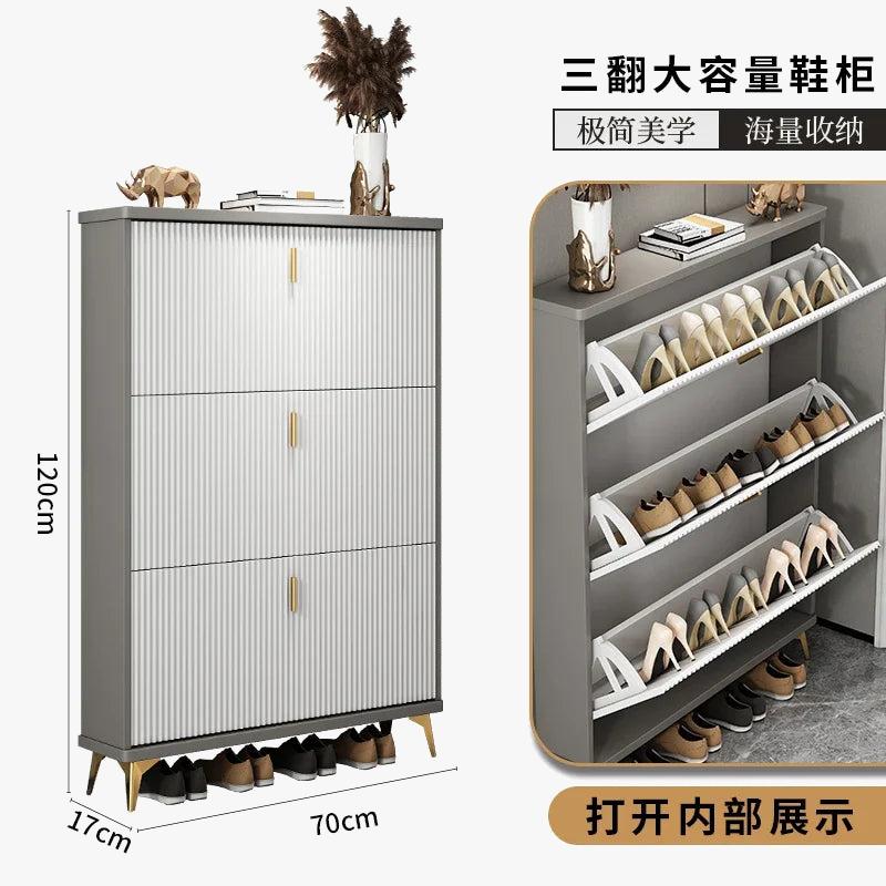 Modern multilayer shoe cabinet for optimal storage - view 7