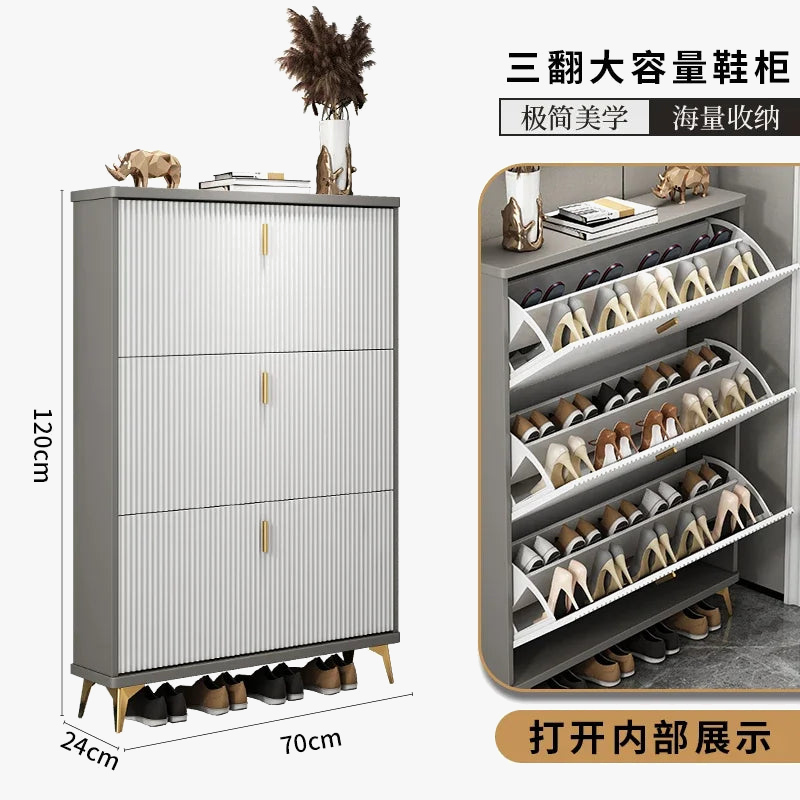 Modern multilayer shoe cabinet for optimal storage - view 8