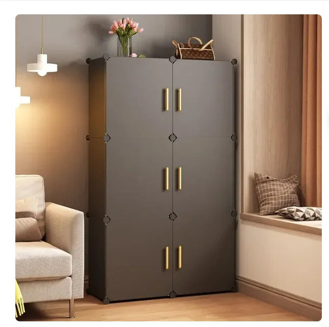 Modern folding cabinet for home shoe storage - view 2