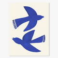 Abstract Geometric Girl Face & Dove Wall Art, Modern Silhouette