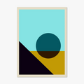 Abstract geometric wall art for modern interior decoration