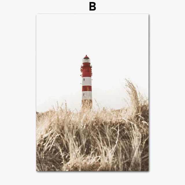 Wall art bohemian landscape beach canvas modern interior decoration