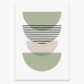 Abstract boho geometrical wall art for interior decoration