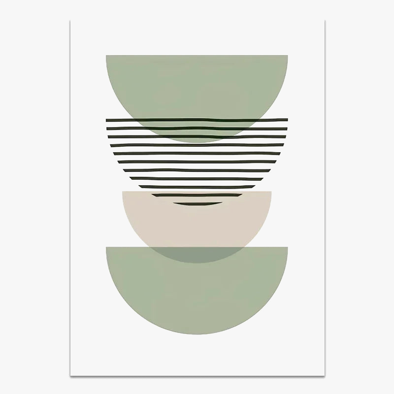 Abstract boho geometrical wall art for interior decoration