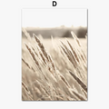 Modern wall art boho floral landscape for interior decoration