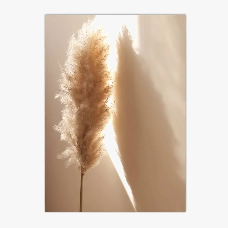 Nature wall art with birds flowers and handprints