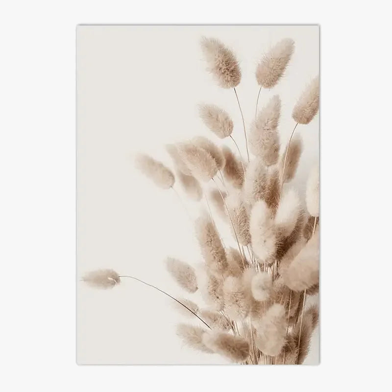 Art mural nature birds flowers and decorative sand