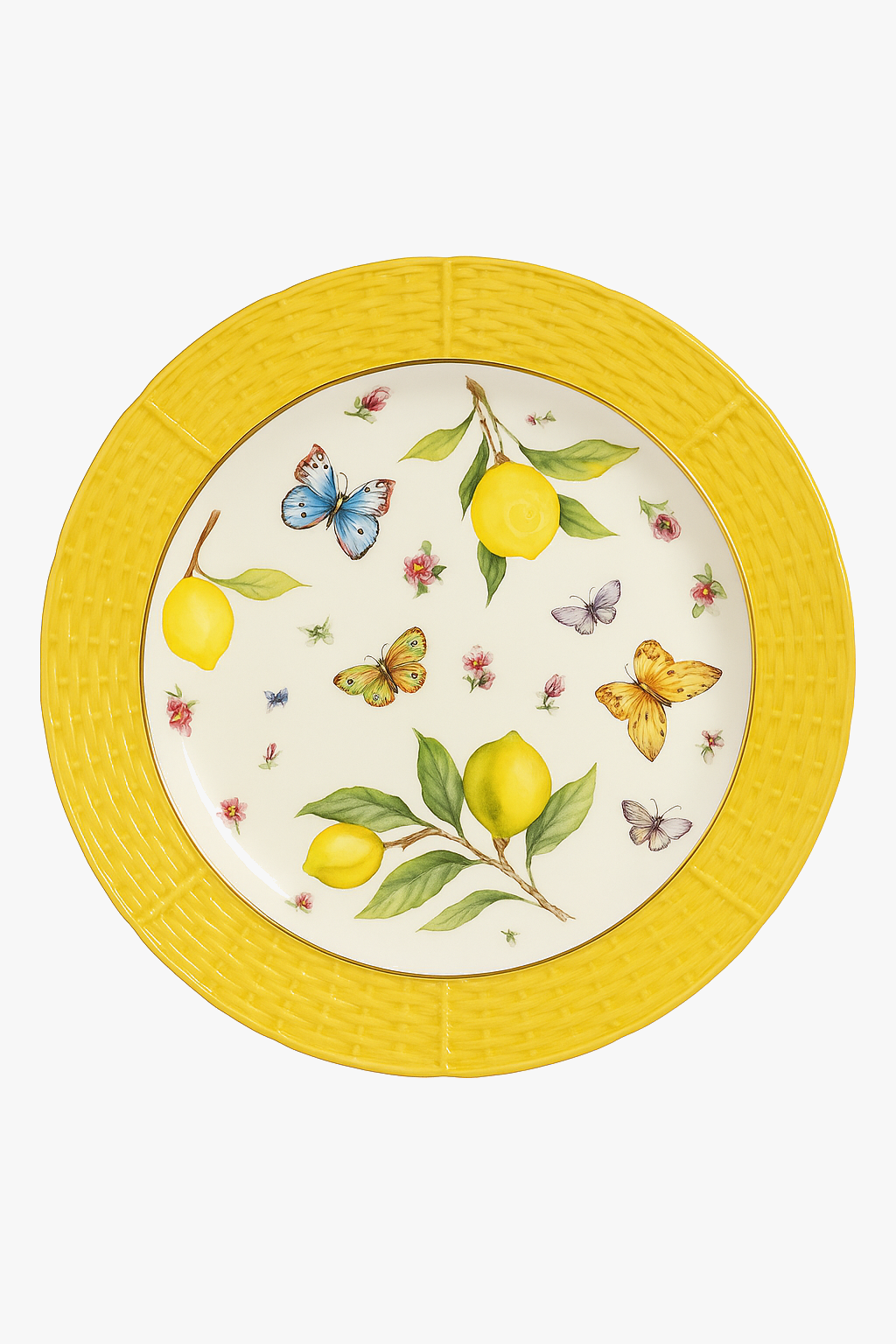Ceramic plate pattern lemon European decorative style