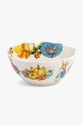 Bucolic Garden Ceramic Pumpkin & Rabbit Plate