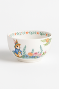 Ceramic Plate, Pumpkin and Rabbit Pattern, Garden Style, Style Four