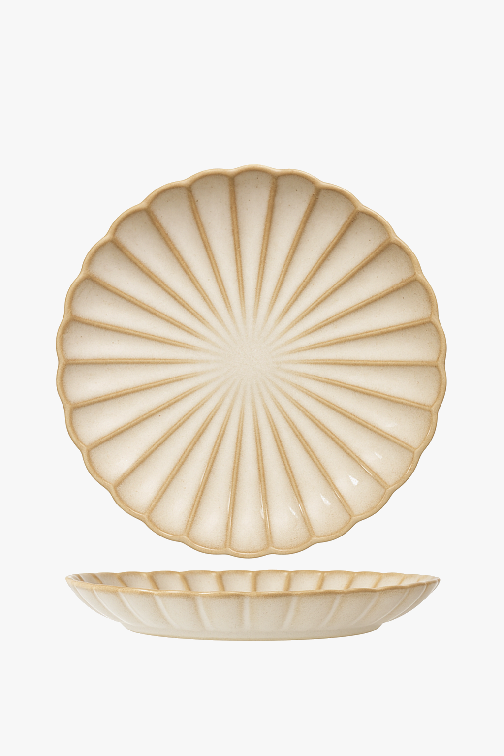 Retro-style ceramic plate for legumes