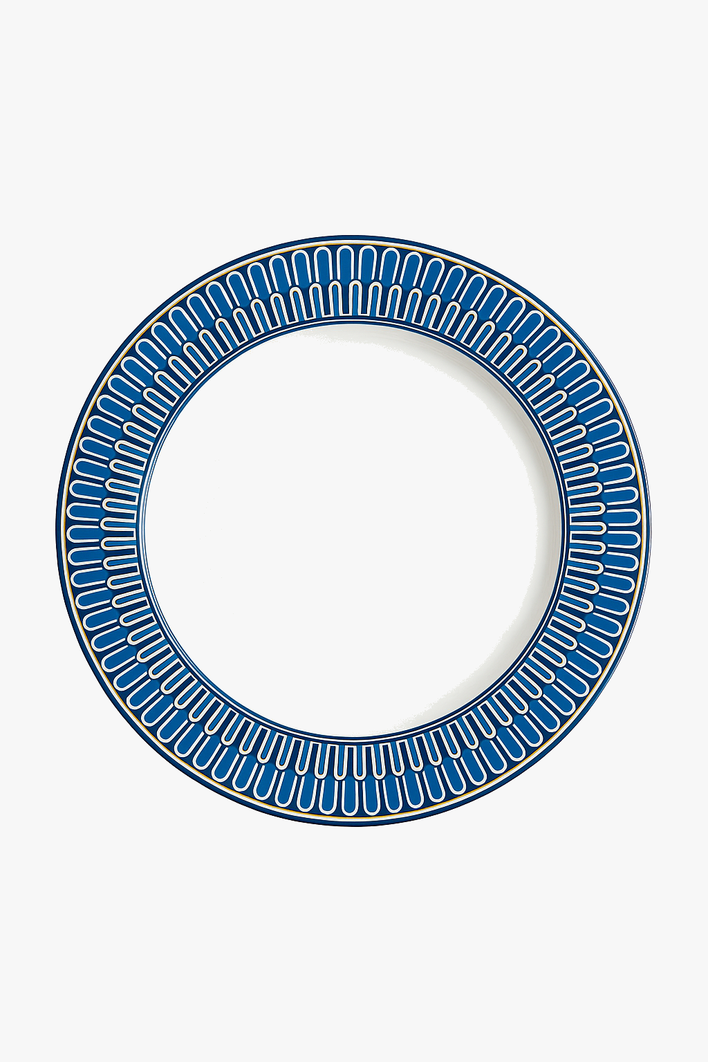 Ceramic European style plate blue sea luxury