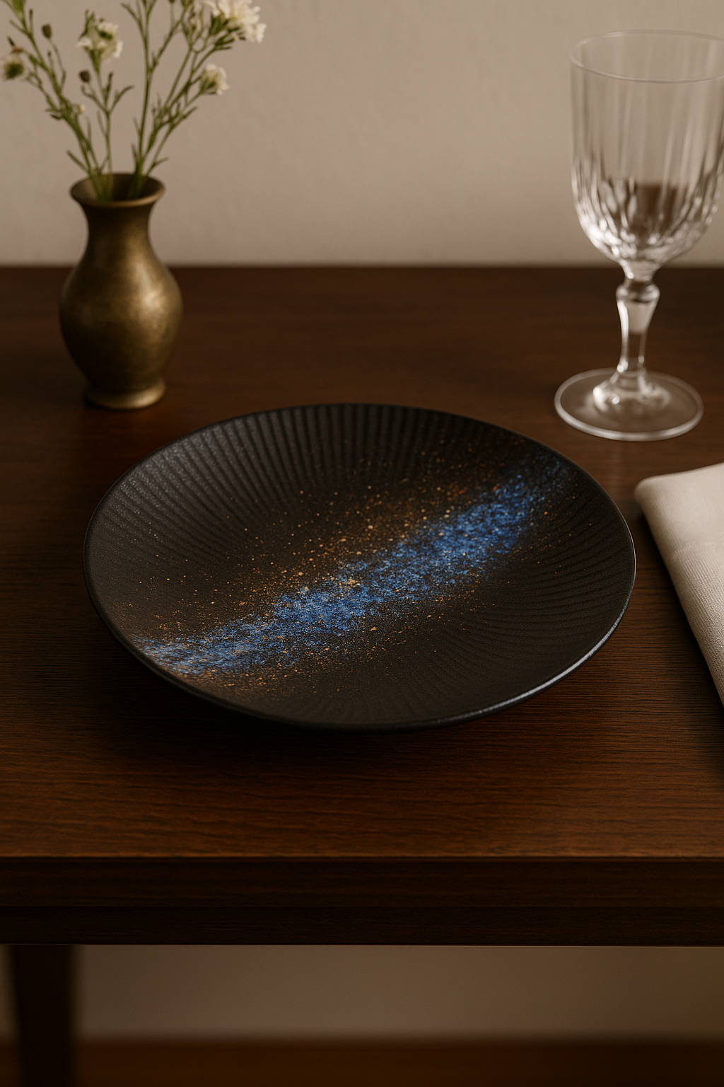 Japanese retro ceramic plate for pasta kitchen - view 2