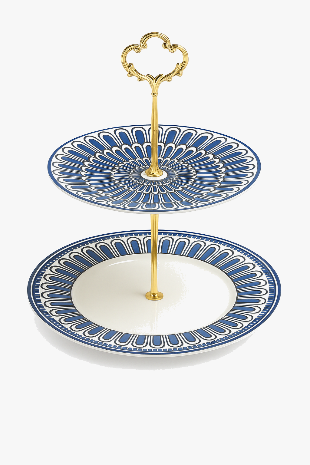 European decorative plate stamp pattern for tea time