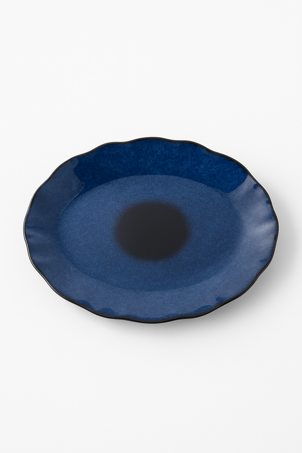 Plate Japanese ceramic irregular shape shell style