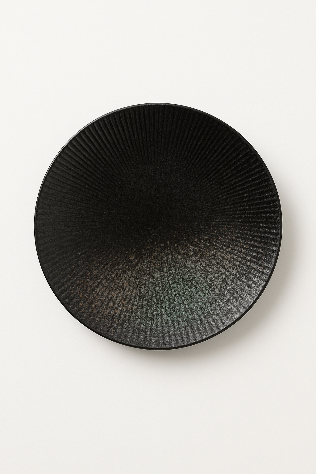 Forest Green Japanese Retro Ceramic Pasta Plate