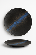 Retro Japanese style ceramic flat plate for potatoes