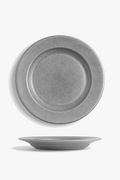 Flat stainless steel vintage industrial style plate for camping