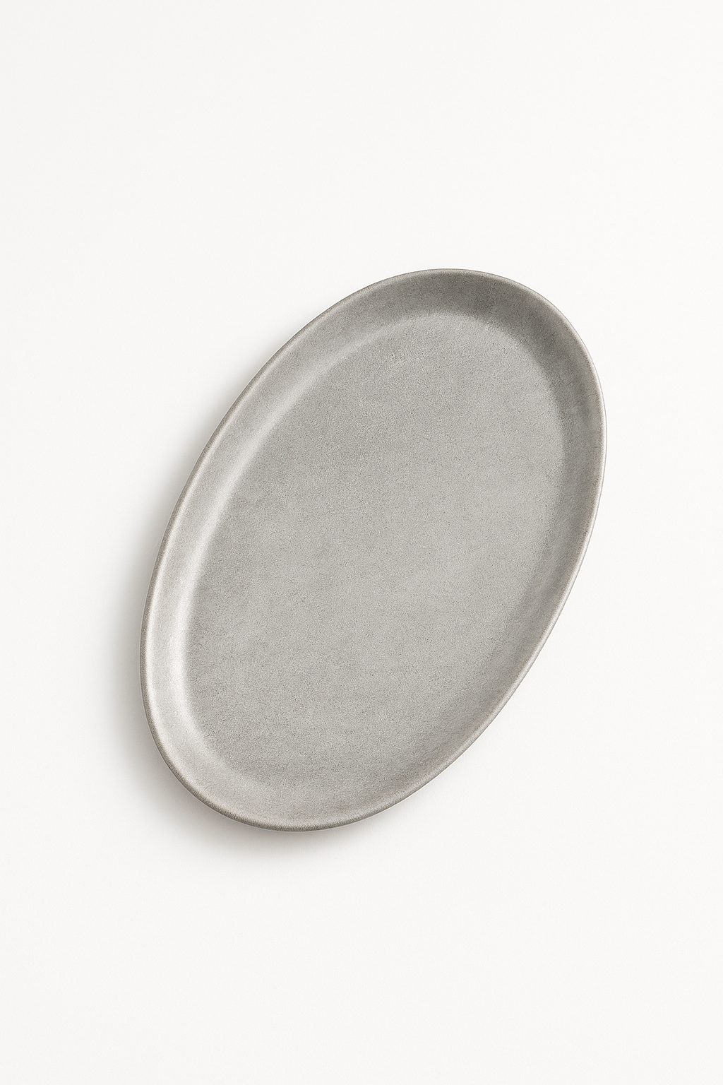 Vintage Stainless Steel Flat Camping Plate, Design 9
