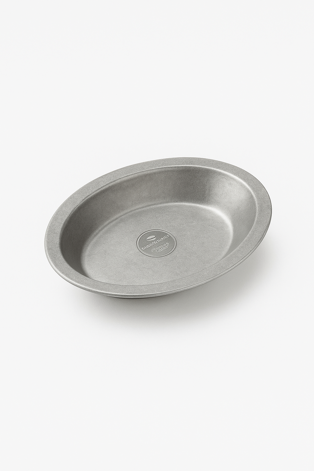 Vintage Stainless Steel Camping Plate, Design 1