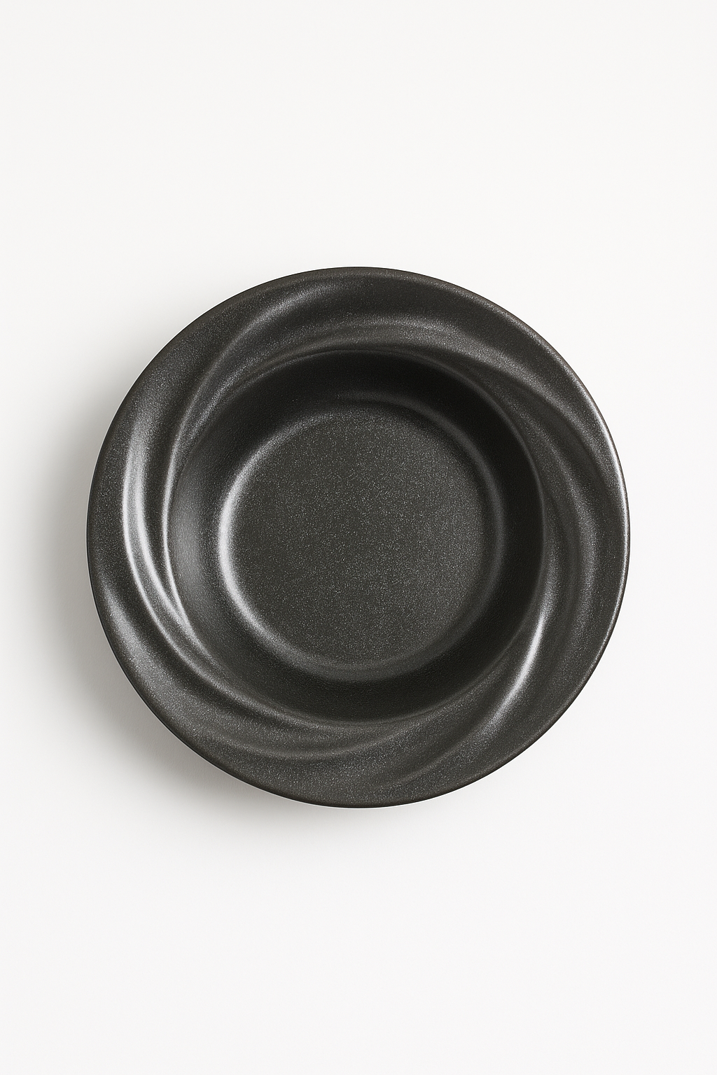Low-deep restaurant style stainless steel salad plate