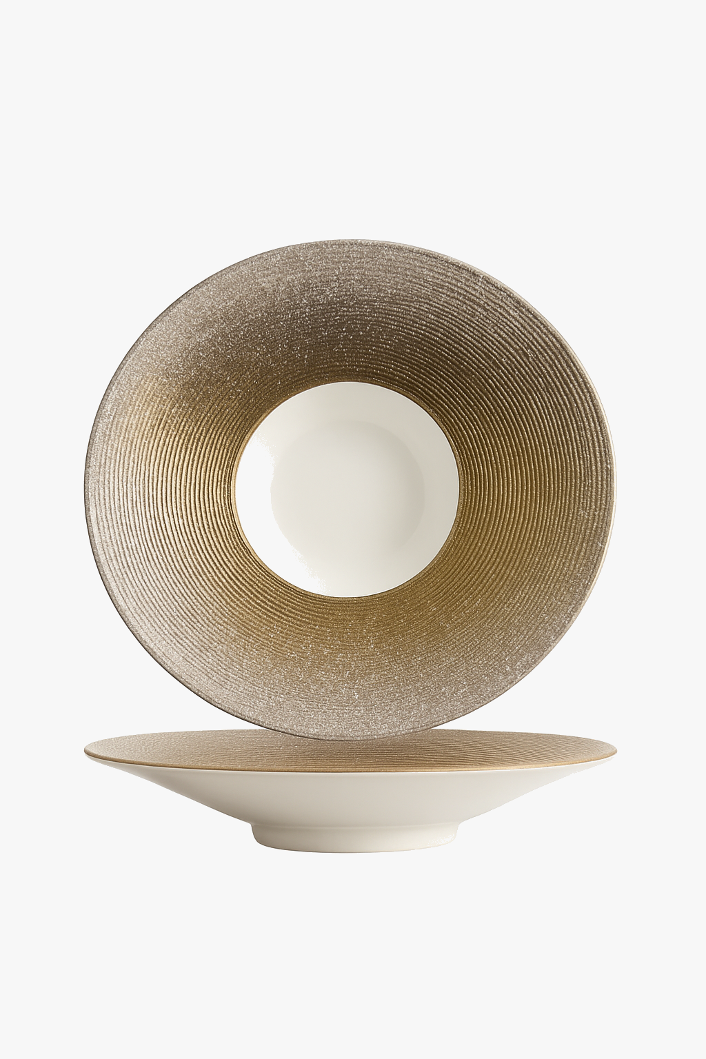 Ceramic steak plate Nordic style speckled effect restaurant