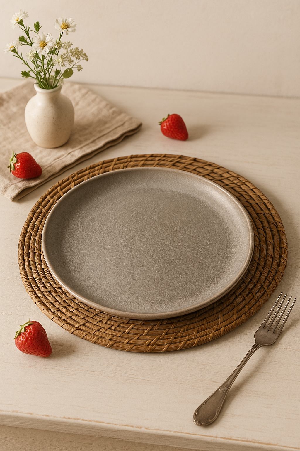 Retro 304 Stainless Steel Plate and Coffee Tray, Design 3 - view 2