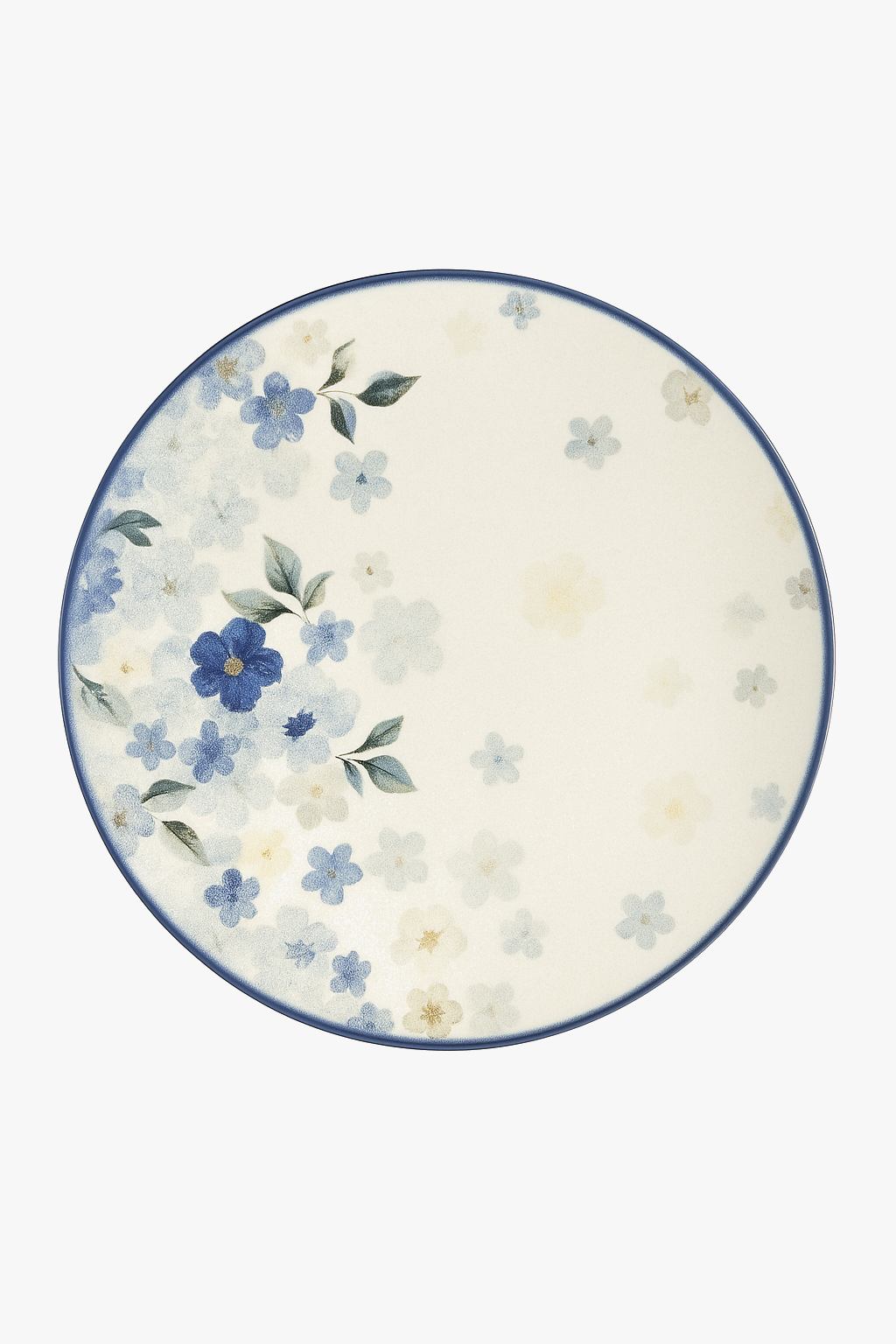 Ceramic plated emaillee floral pattern japon style daily