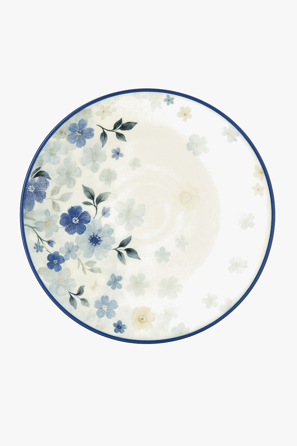 Ceramic plated Japanese floral style emaillee daily