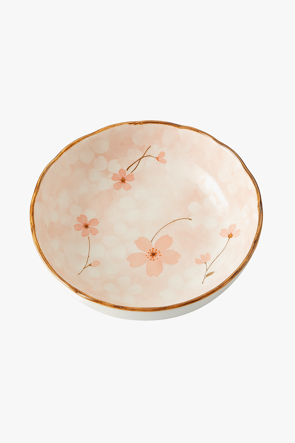 Japanese ceramic plates retro floral pattern 19cm