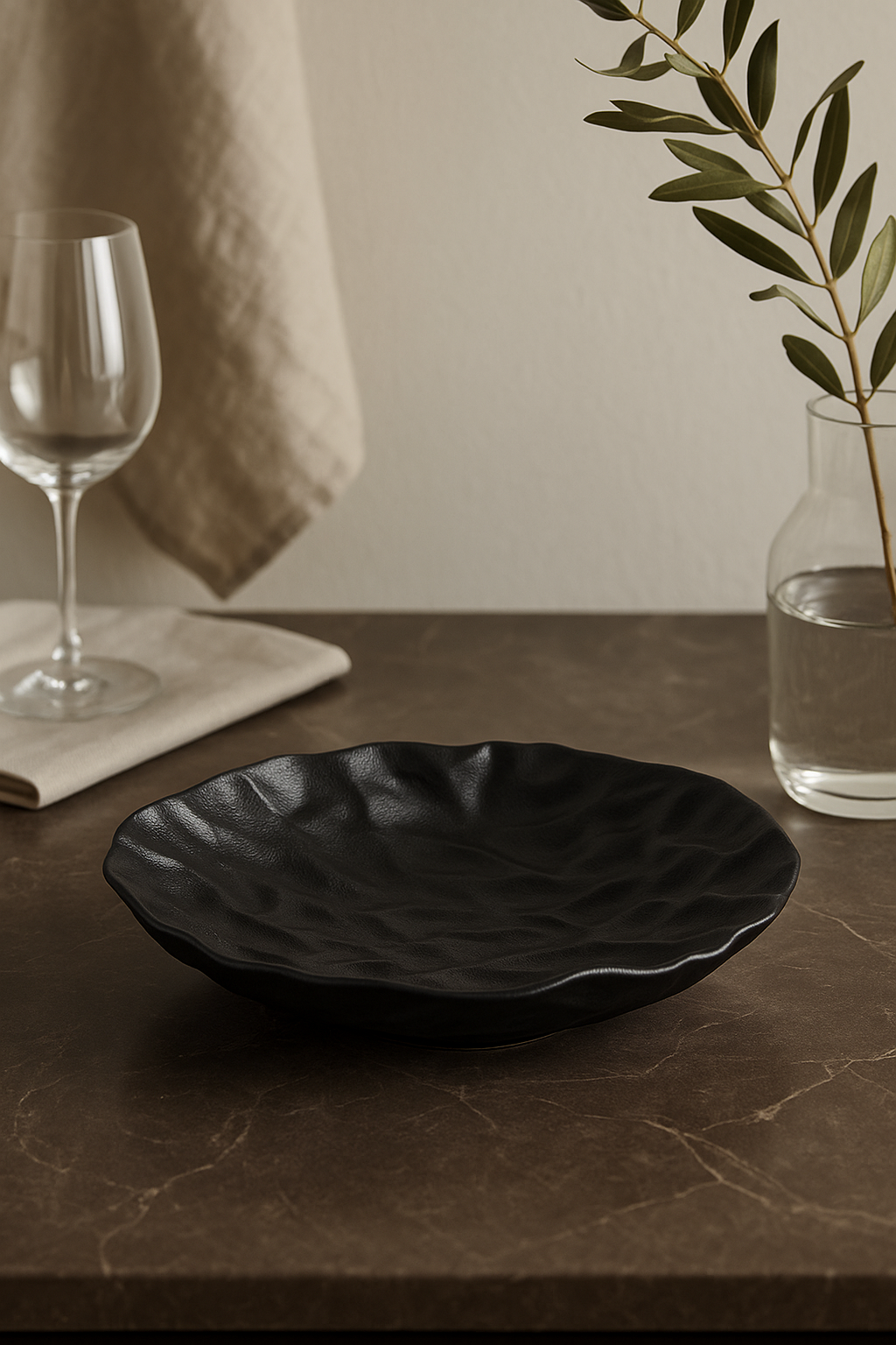 Ceramic floor plates texture wrinkle style restaurant elegant - view 2