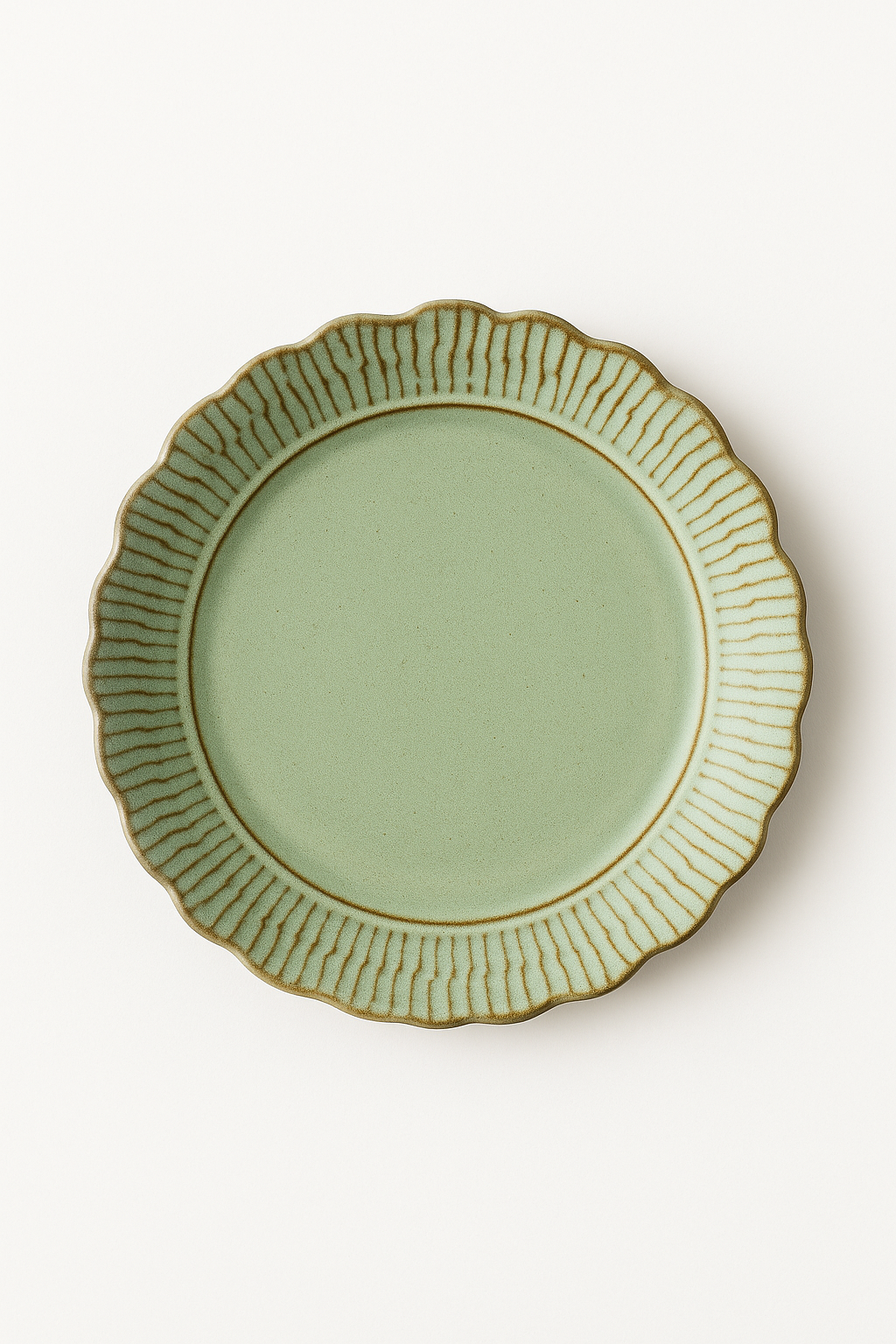 Plate ceramic relief retro style restoration