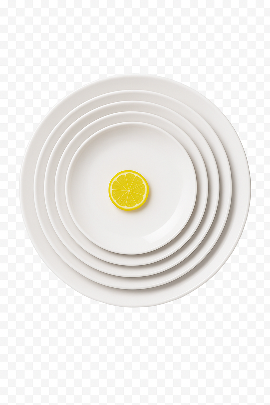 Round plate melamine porcelain style service table
