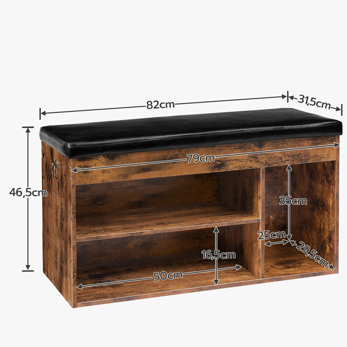 Shoe bench with comfortable storage and sitting - view 5