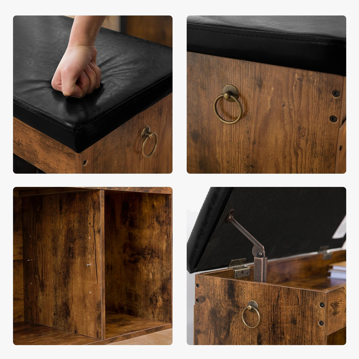 Shoe bench with comfortable storage and sitting - view 6