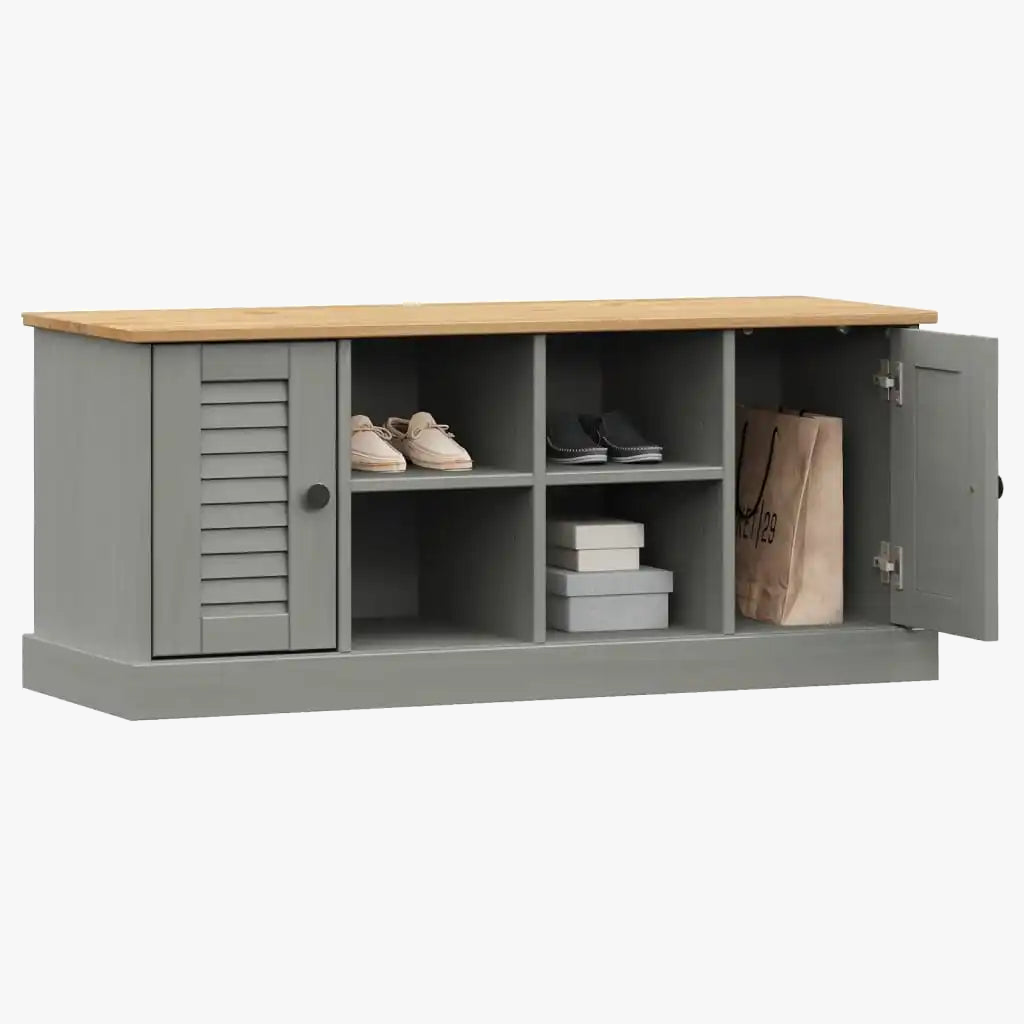 Multifunctional shoe bench and storage ottoman - view 3