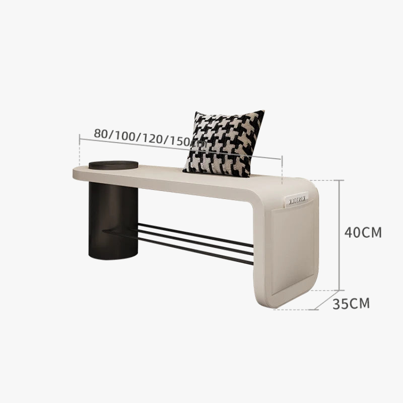 Multifunction storage bench for footwear and other objects - view 4