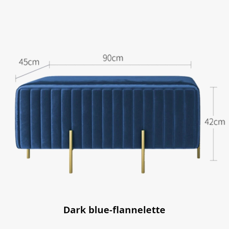 Multifunctional creative Nordic velvet bench for living room and bedroom - view 7