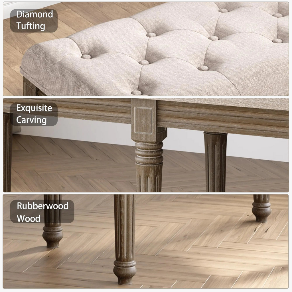 Elegant upholstered benches with up to 800 pounds for all spaces - view 2