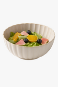 European ceramic bowl petal edge for salad soup